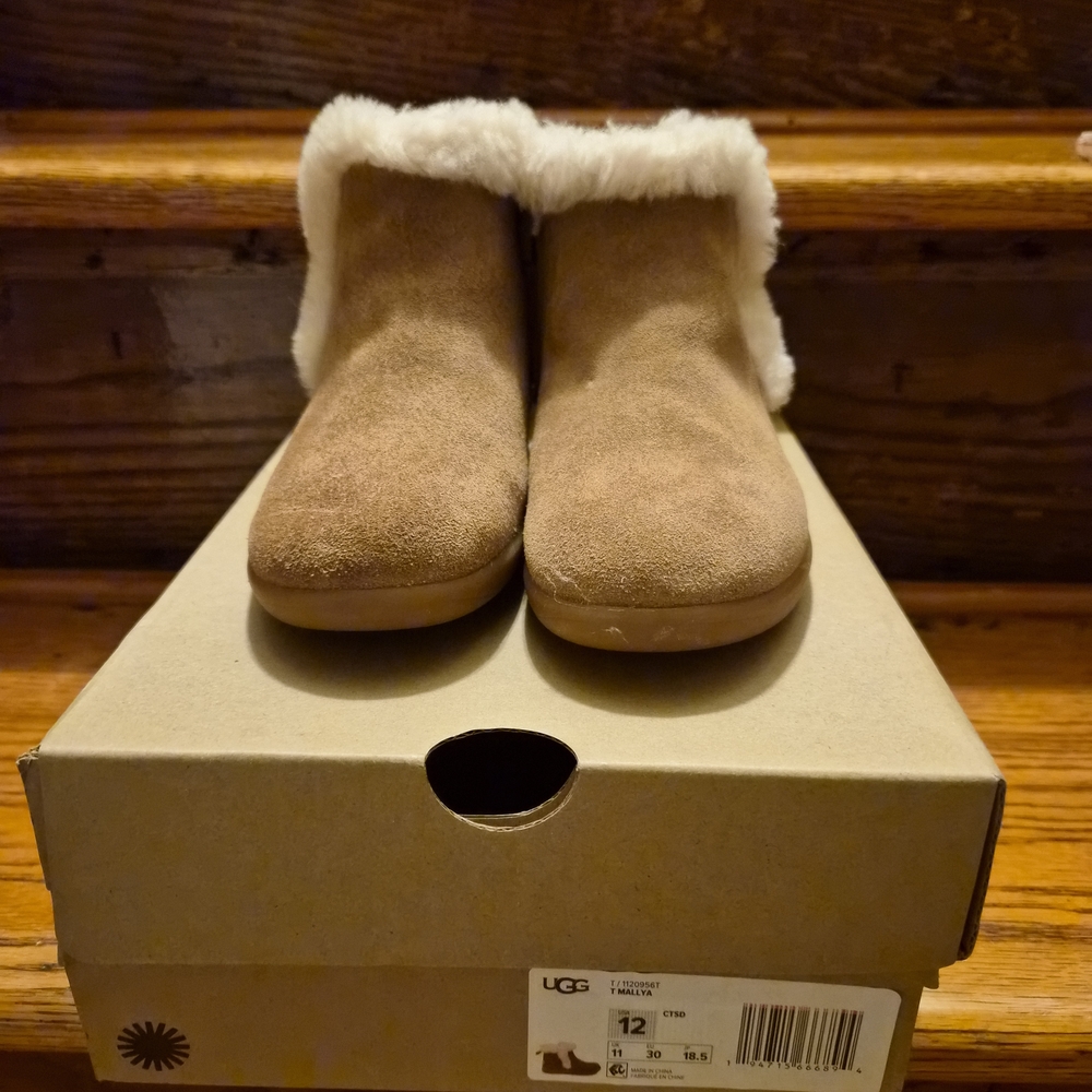 UGG Kids Tan Suede Boots